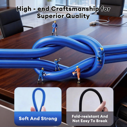Cat5E Ethernet Cable 3ft Blue, High-speed Gaming LAN Cord