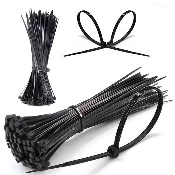 Zip Ties Assorted Size,4+6+8+12 Inch Double Sided Toothed,400 Pack