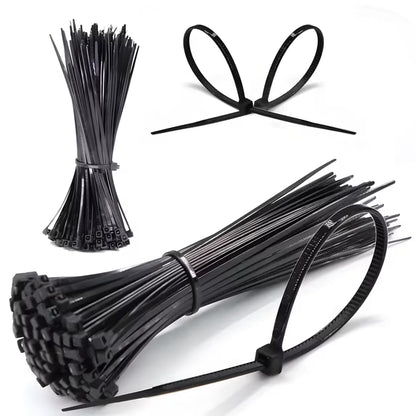 Zip Ties Assorted Size,4+6+8+12 Inch Double Sided Toothed,400 Pack
