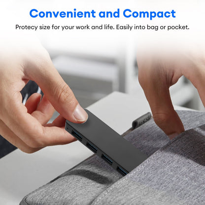 4-Port USB Hub,USB 3.0 Hub Splitter Ultra-Slim, Portable USB Adapter